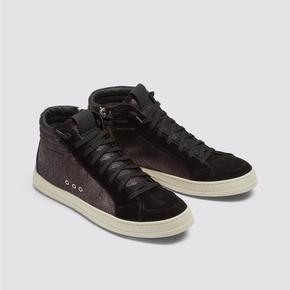Black/ Grey High-Top Sneakers